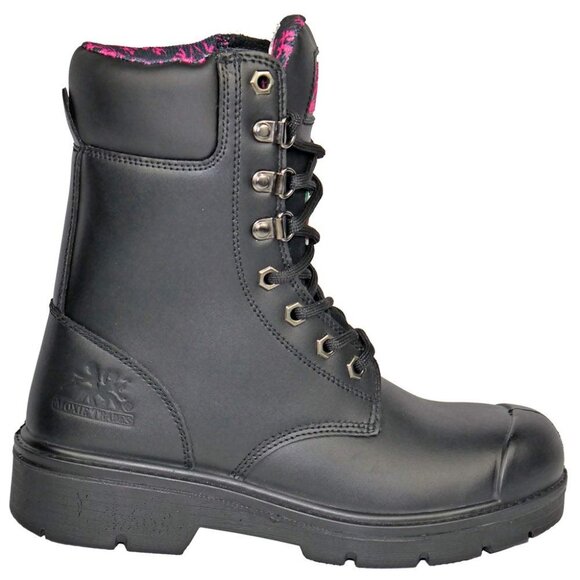 Moxie Trades Anne Black MT50165 Women's 8" Waterproof Steel Toe Boot 7 M (NEW) - Picture 4 of 7